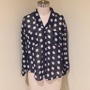 Sequin hearts blouse